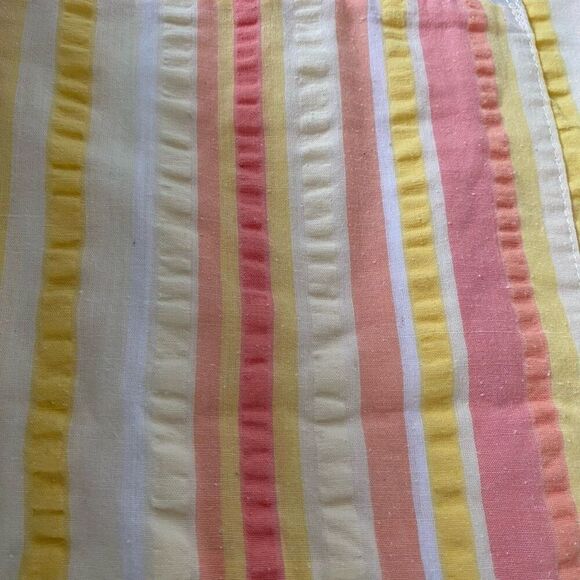 Basic editions women L cotton blend snap closure stripe textured robe - Picture 5 of 12